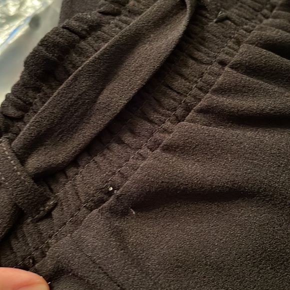 Women’s Halo Black Wide Legged Capri Dress Pants In Size Large - Picture 8 of 8